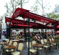 Cafes behind Place St Michel